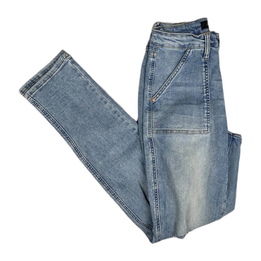 Judy Blue Jeans Womens 5/27 Weekend Wanderer High Rise Boyfriend Blue Denim Pant - Picture 3 of 12